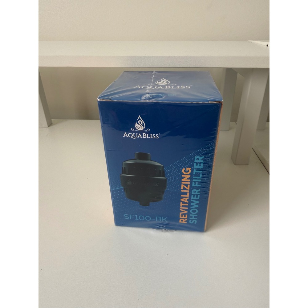 AquaBliss SF100-BK Revitalizing Multi-Stage Shower Filter Matte Black NEW